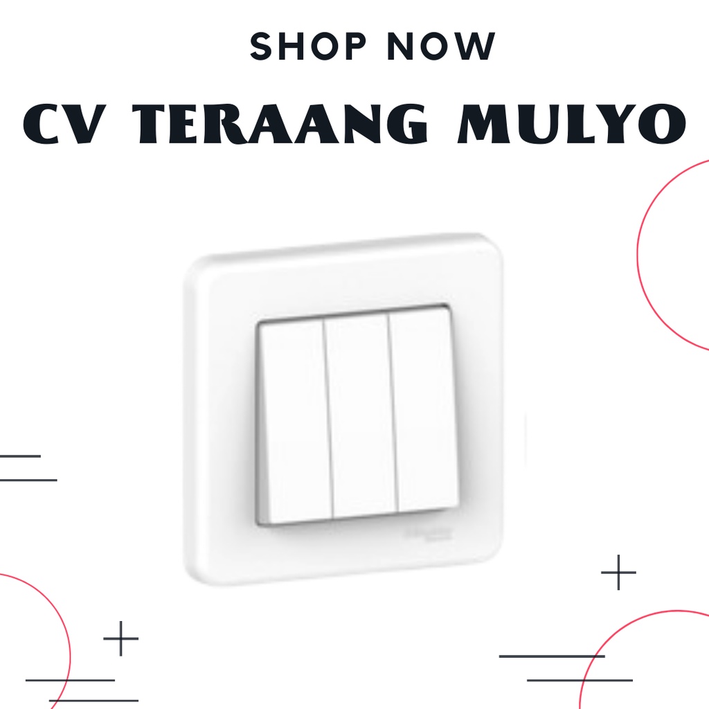 Saklar 3 / Saklar triple IB / tanam Schneider Leona