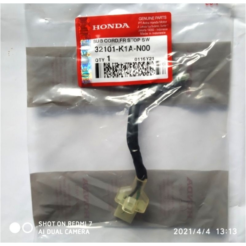 KABEL SWITCH BEAT NEW SWIT SWIC REM DEPAN BEAT LED BEAT NEW AHM