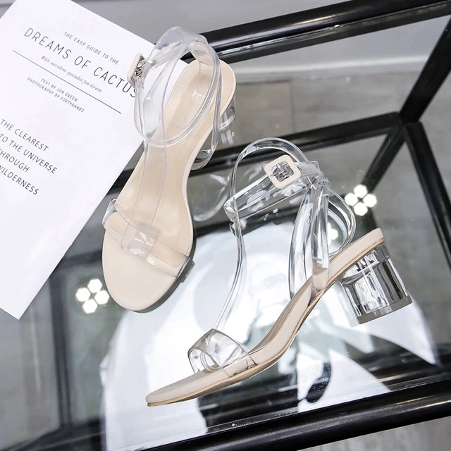 Transparan Jelly Heels Import 919-P (Dapat Dus)