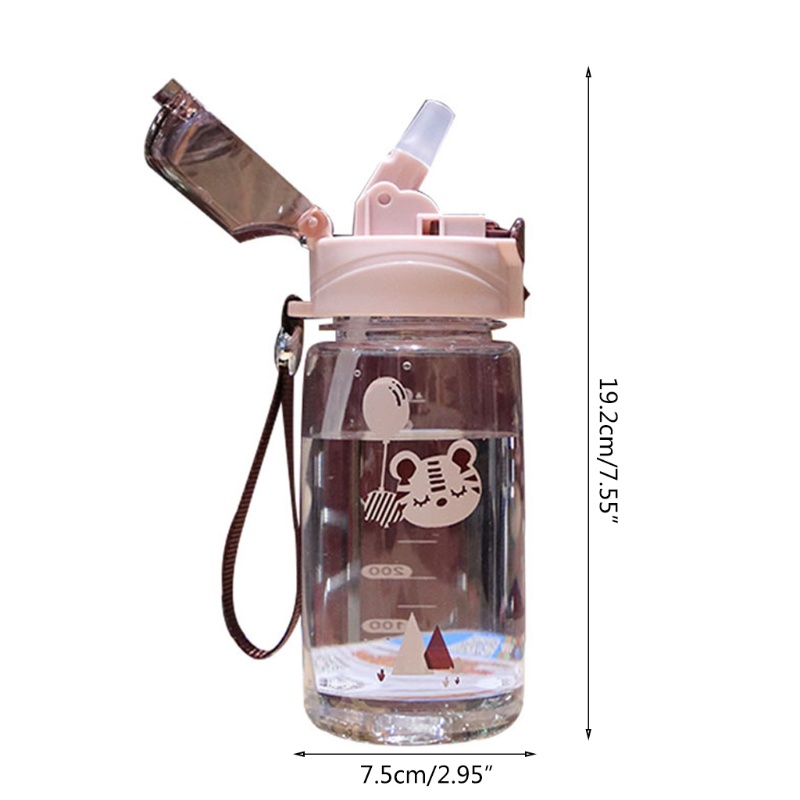 Mary Botol Minum Sippy Cup 550ML Motif Kartun Hewan Untuk Anak Laki-Laki / Perempuan