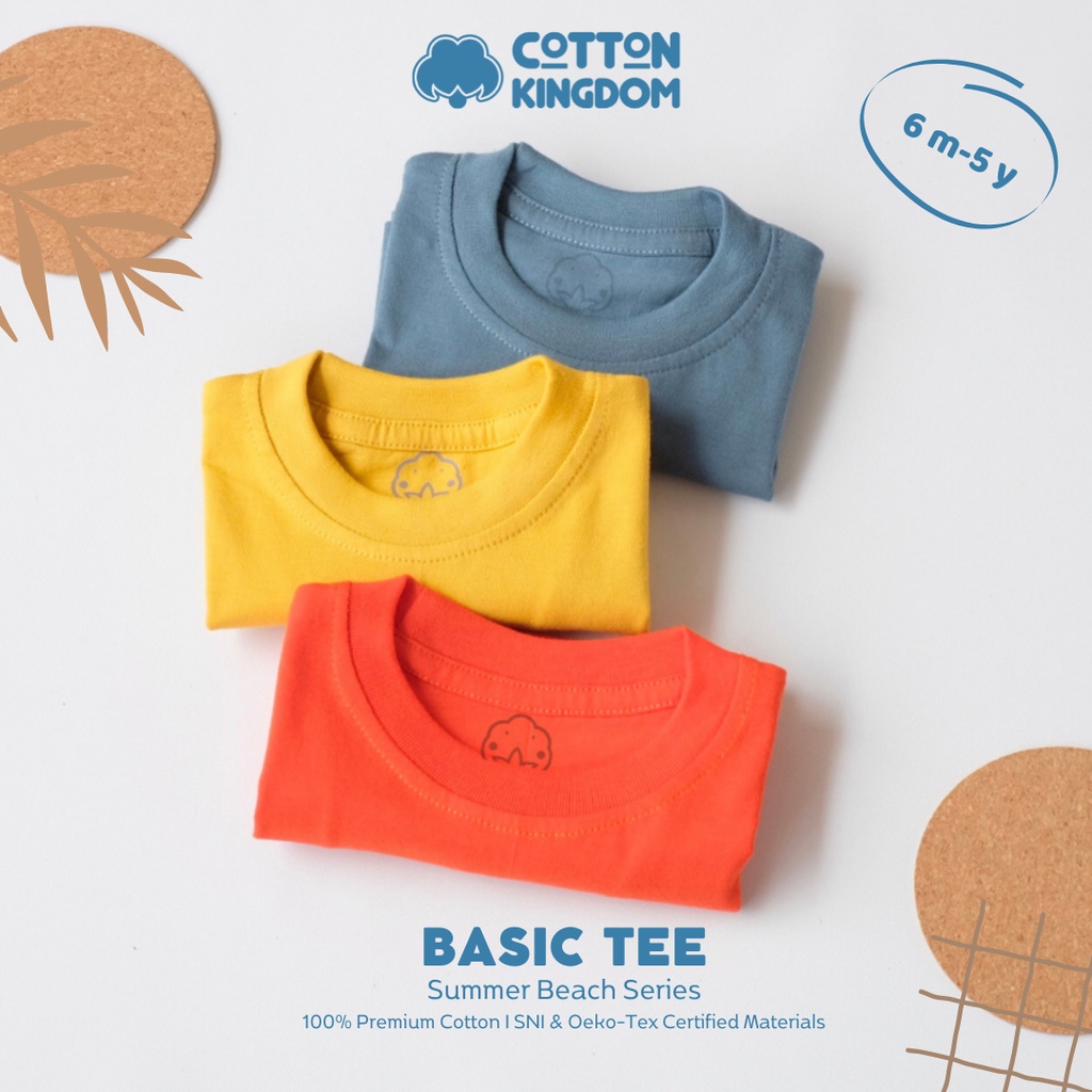 Cotton Kingdom Basic Tee Summer Beach Series - Kaos Anak / Atasan Anak / Kaos Bayi / Atasan Bayi