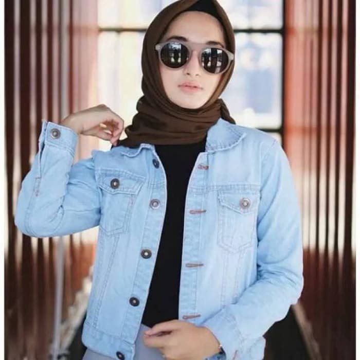 Jaket Jeans Wanita Fery / Jaket Zara Jeans Bahan Jeans Fit L