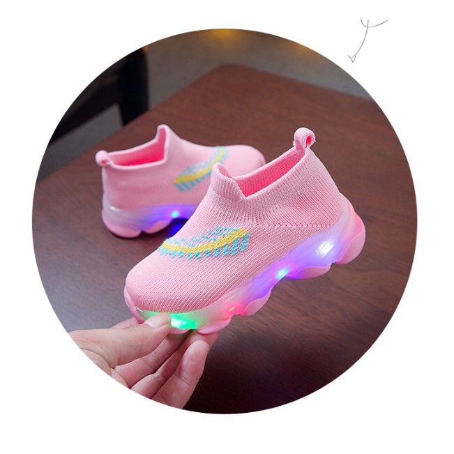 Sepatu  Anak Led Knit / Knit Shoes Led