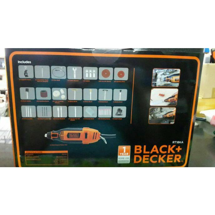 READY STOCK Mini Die Grinder Gerinda Bor Mini Multifungsi Rotary Black Decker