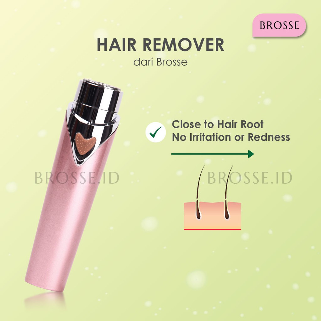 READY STOCK - Brosse HairRemover ORIGINAL + BERGARANSI - White &amp; Rosegold