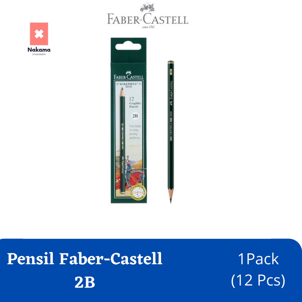 

Pensil 2B Faber Castell Pencil Ujian 12Pcs