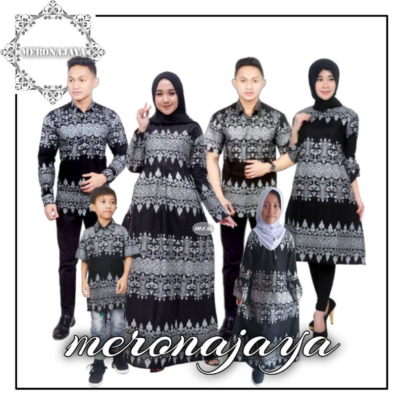 ANJANI PRADA SILVER Batik couple keluarga modern terbaru set couple batik keluarga gamis jumbo