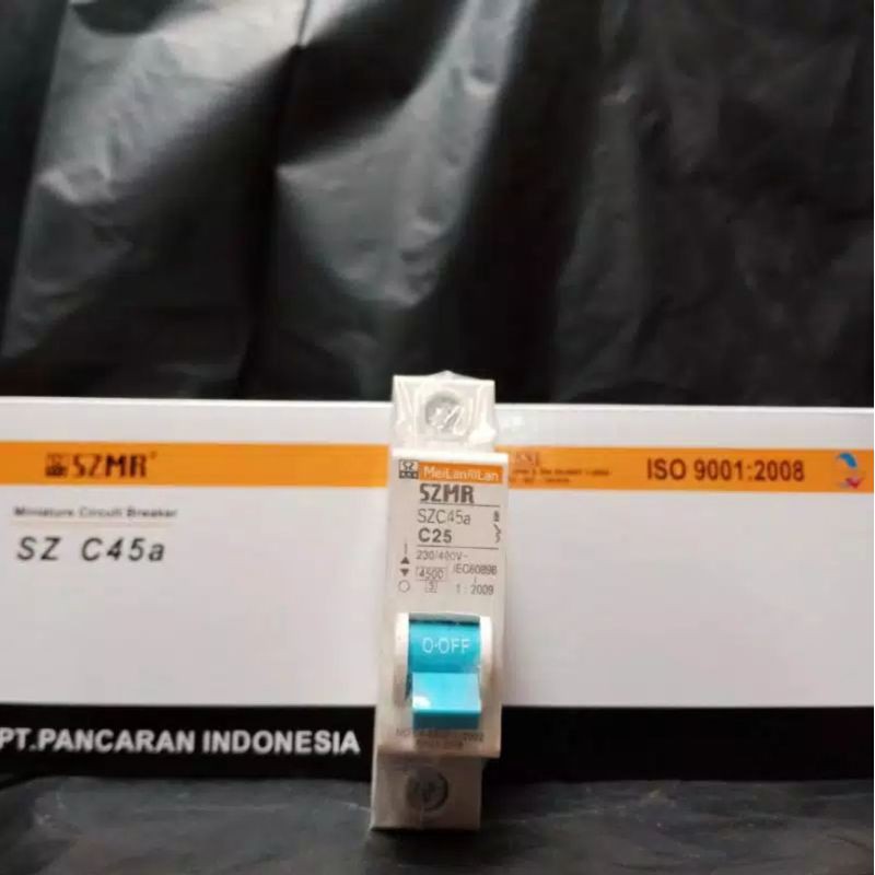 MCB SZMR MeiLan RiLan 25A/ 25Ampere 1 Phase/ 1 Pas SNI Standar PLN