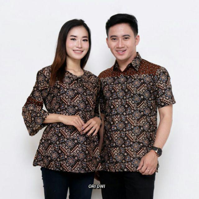 Maura Couple - Sania Ruffle Batik Couple Ori Ndoro Jowi DNT Garansi Termurah Shopee --Mataram