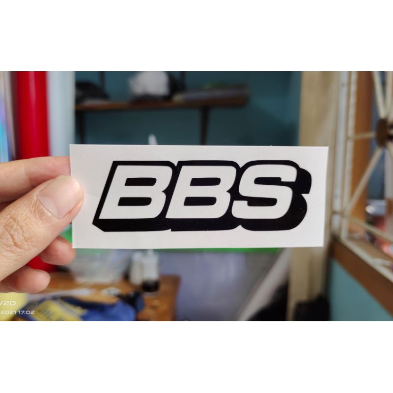 

stiker BBS custom cutting sticker murah