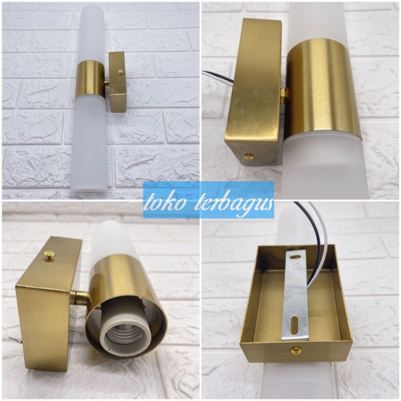 Lampu Dinding Hias Mewah Gold Luxury Premium Quality 2 Arah Atas Bawah