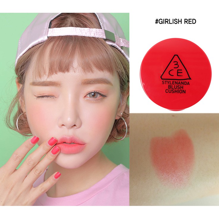 Jual 3CE Blush Cushion #girlish red Indonesia|Shopee Indonesia
