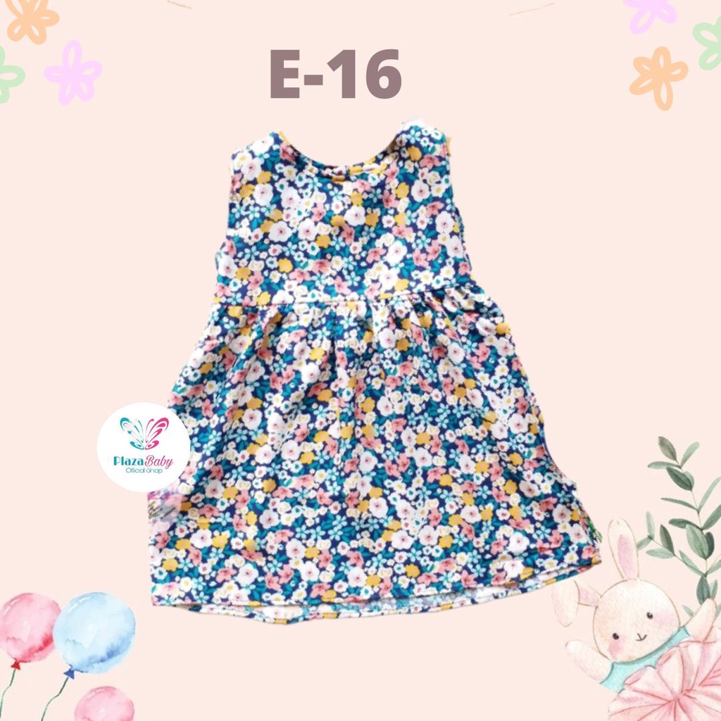 Plazababyku BBB DRESS SELLENAA dress anak perempuan bayi motif bunga lucu PART2