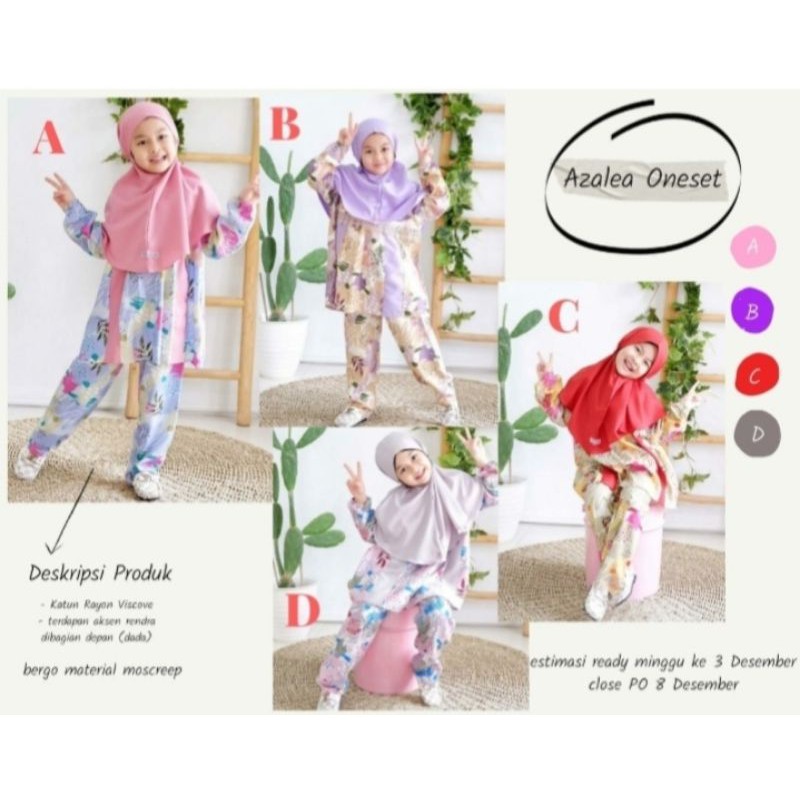 Setelan Tunik Hijab azalea