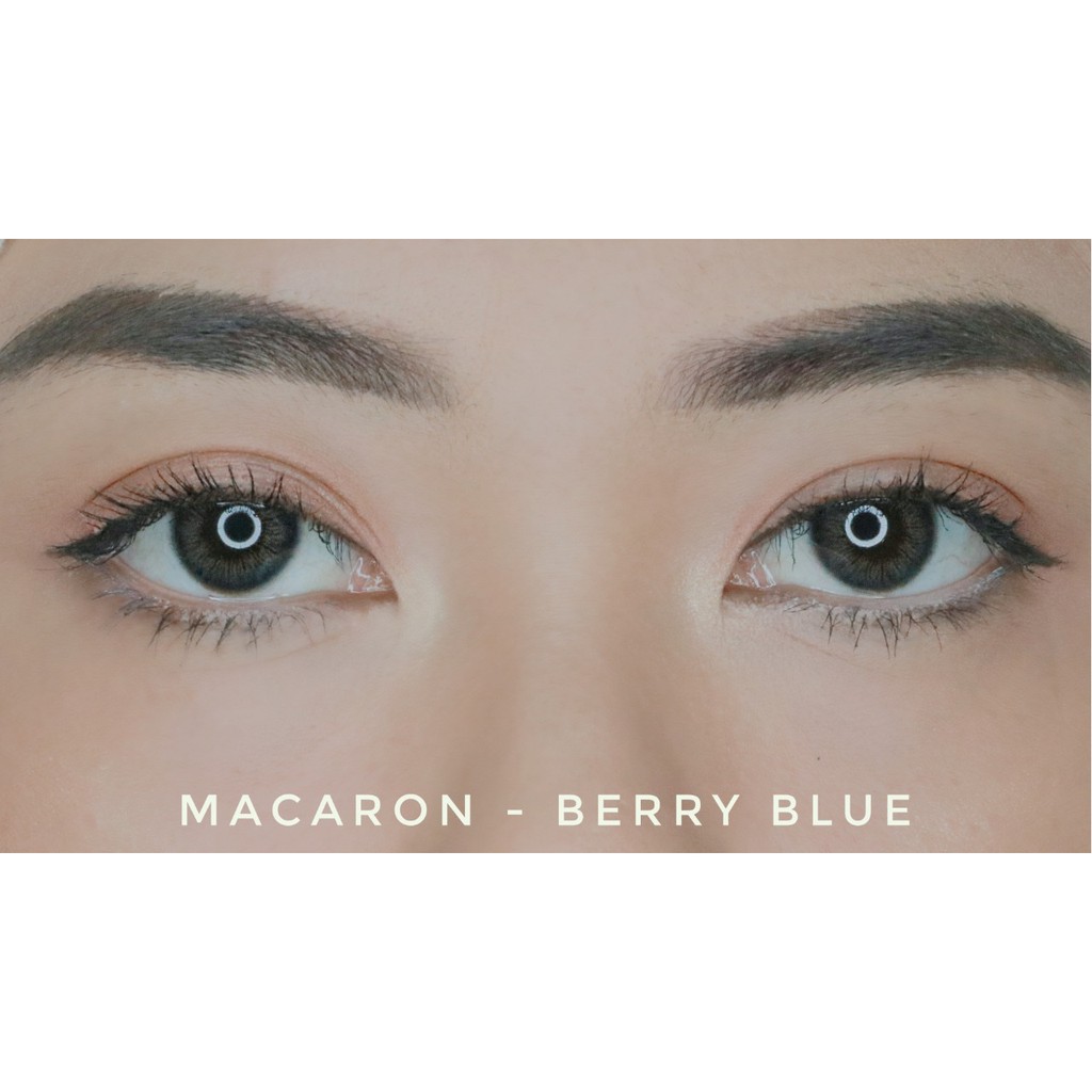 SOFTLENS MINUS SWEETY MACARON BERRY BLUE 14.5MM (-6.00) GRATIS TEMPAT SOFLEN