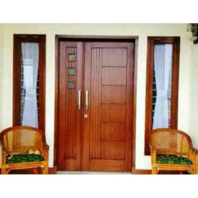 Set Kusen Pintu Dan Jendela Kayu Mahoni Shopee Indonesia