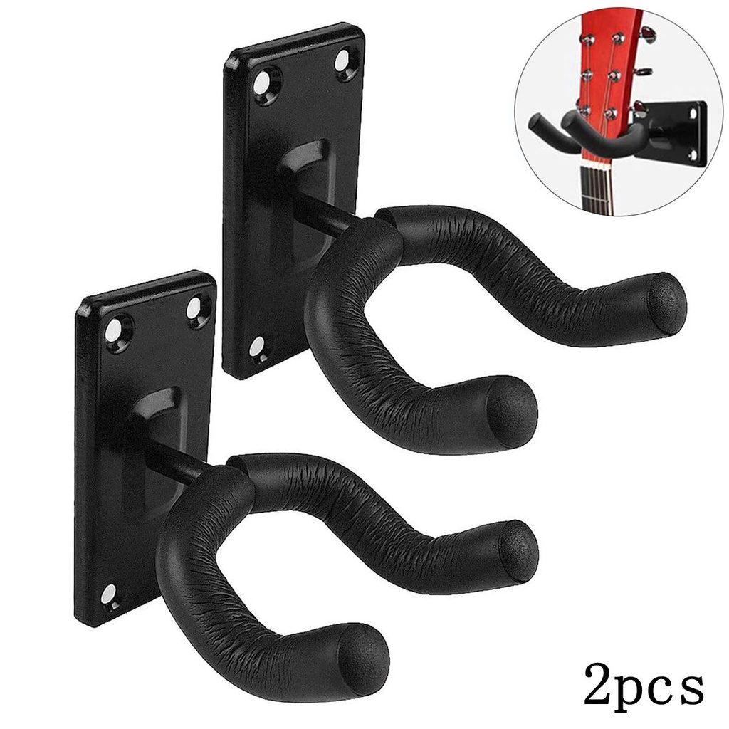 2pcs Stand Holder Gantung Untuk Gitar Akustik / Elektrik / Bass / Ukulele / Mandolin