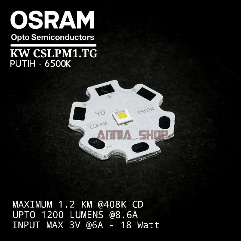 OSRAM KW CSLPM1.TG SENTER LED EMITTER ALUMUNIUM 20MM PUTIH