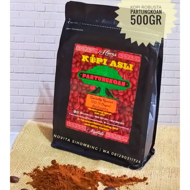 

Kopi Bubuk Robusta Partungkoan 500gr