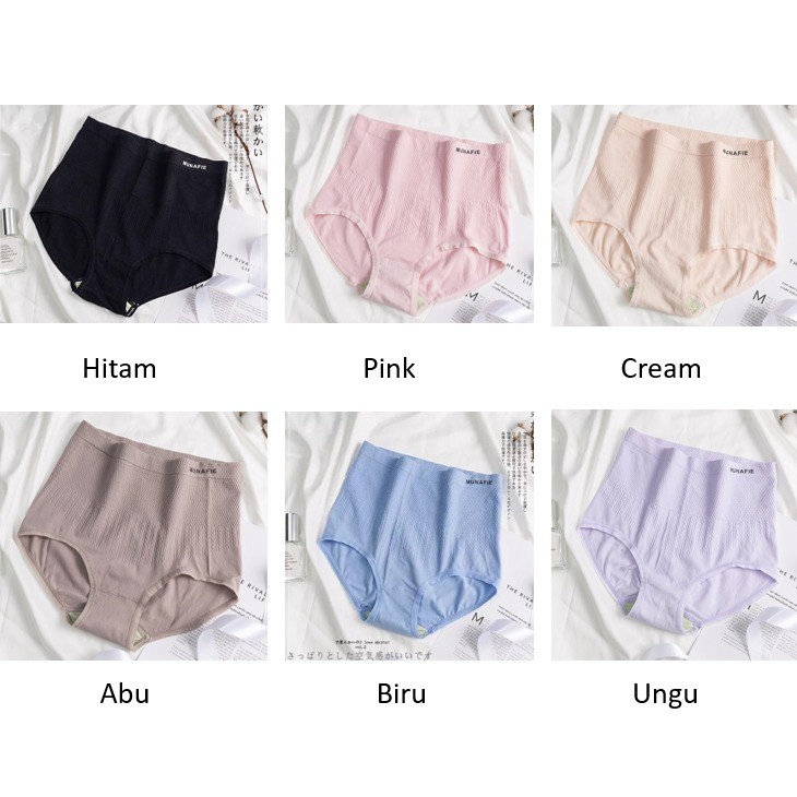 Grosir -  M771 Celana Dalam Wanita Munafie Highwaist / Underware Korset CD Import / CD Wanita