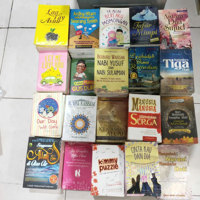OBRAL BUKU MOTIVASI ISLAM / HAMBA RABBANI / LAA TAY ASUU / SEORANG SYEKH / 7 KEAJAIBAN REZEKI / PARA PENCARI CAHAYA KEHIDUPAN / ORIGINAL 5b-1