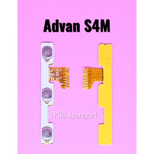 Flexible Konektor Connector Volume Power On Off Original Advan S4M