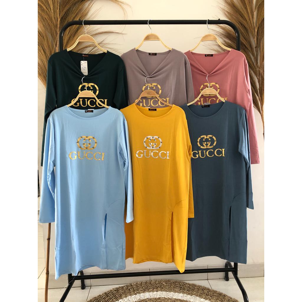SLIT TUNIK tulisan guci dan zara