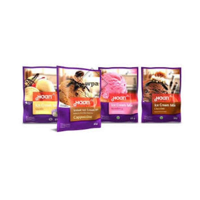 

bubuk es krim haan ice cream mix merek haan 85 gr