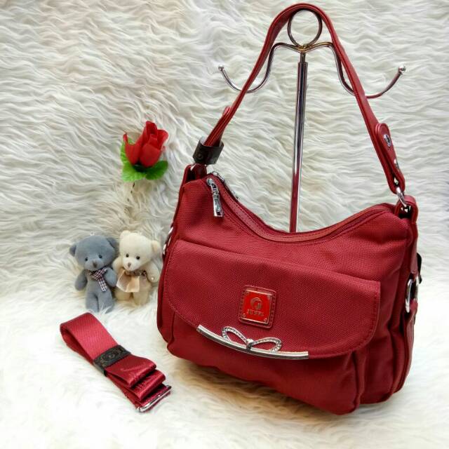 Tas Selempang Junfa 7733-96 kanvas premium tas import