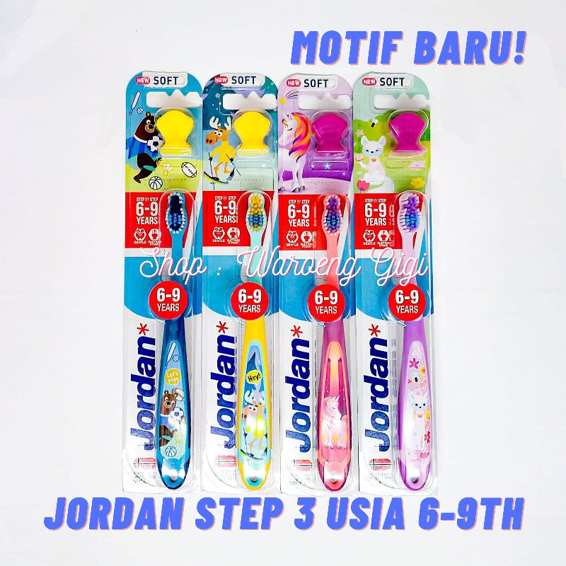 Sikat Gigi Anak Jordan Kids Toothbrush Step 123 1 2 3