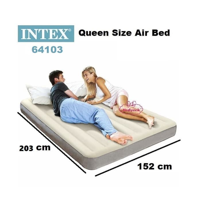 Kasur Angin Kasur Tidur Double Size [152 x203 cm] Intex 64103