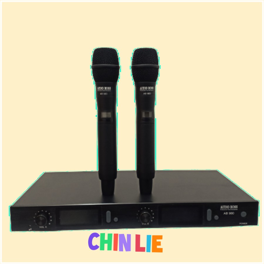 mic wireless audio boss AB900 BEST SELLER FOR KARAOKE GEREJA