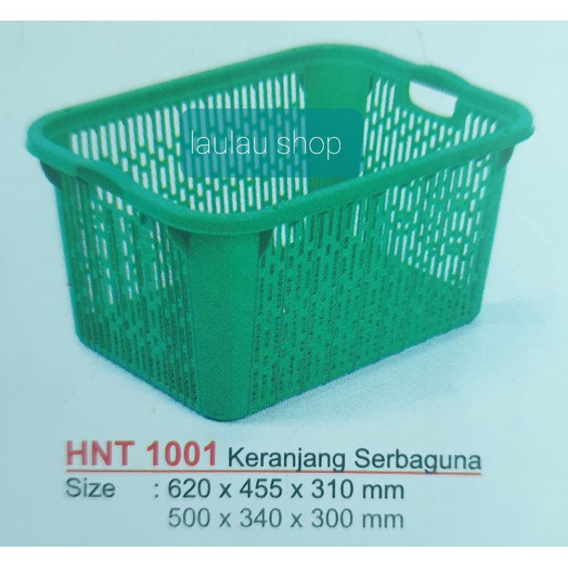 62x45x31 Box Container Hanata 1001 Keranjang Industri Buah Ikan HNT