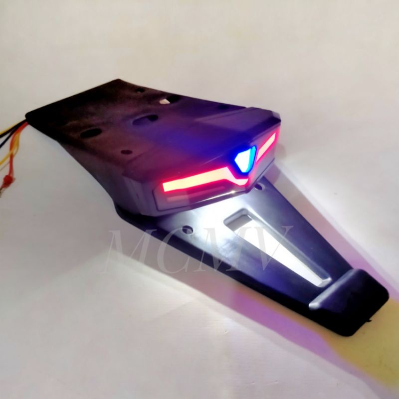 SPAKBOR + STOPLAMP 3IN1 LED RUNNING KLX DTRACKER lama S L/ modif rubahan CRF 150 trail