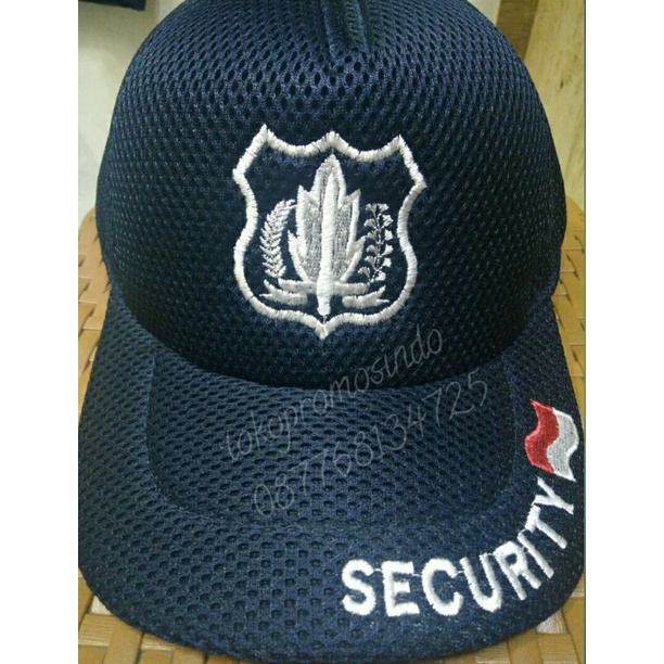 Topi Satpam Biru Dongker