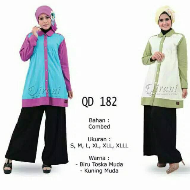 QIRANI MELATI 182/Aatasan qirani/atasan murah/atasan adem/atasan kaos/atasan wanita/tunik