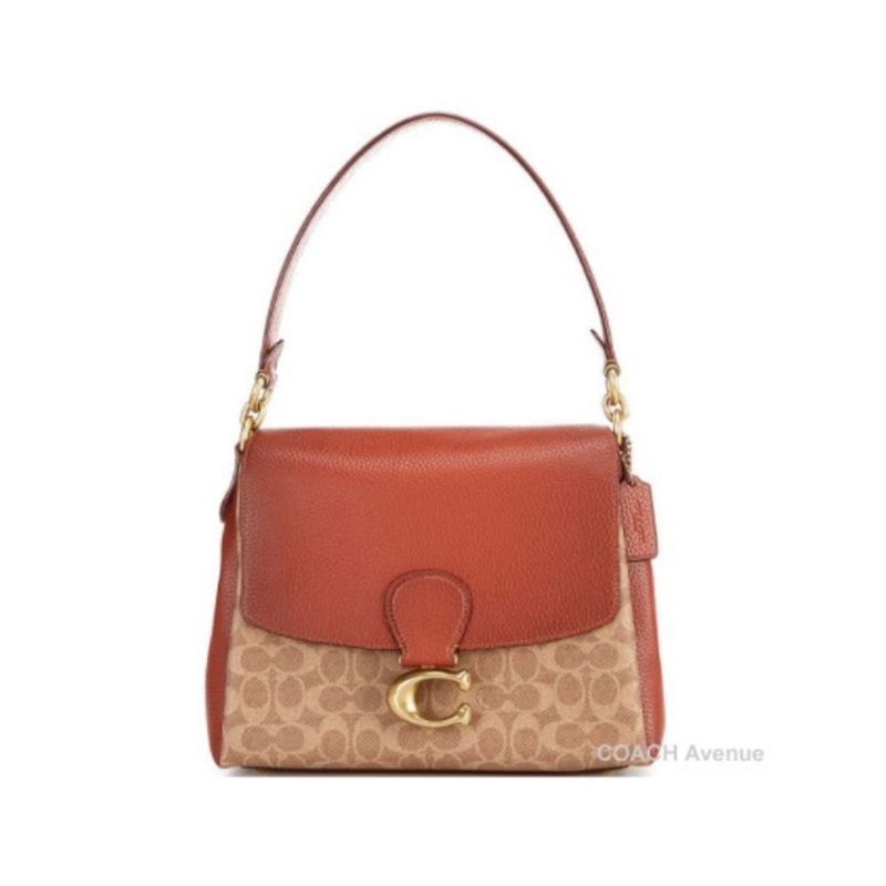 Coach May Shoulder Bag In Signature Canvas(5229)