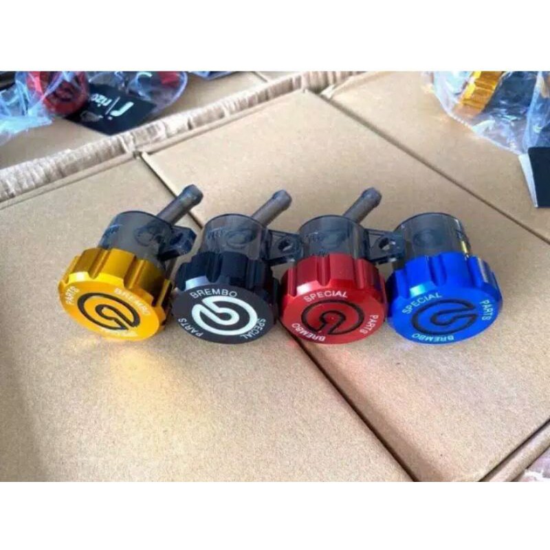 Tabung minyak rem model miring riben Logo Big Brem