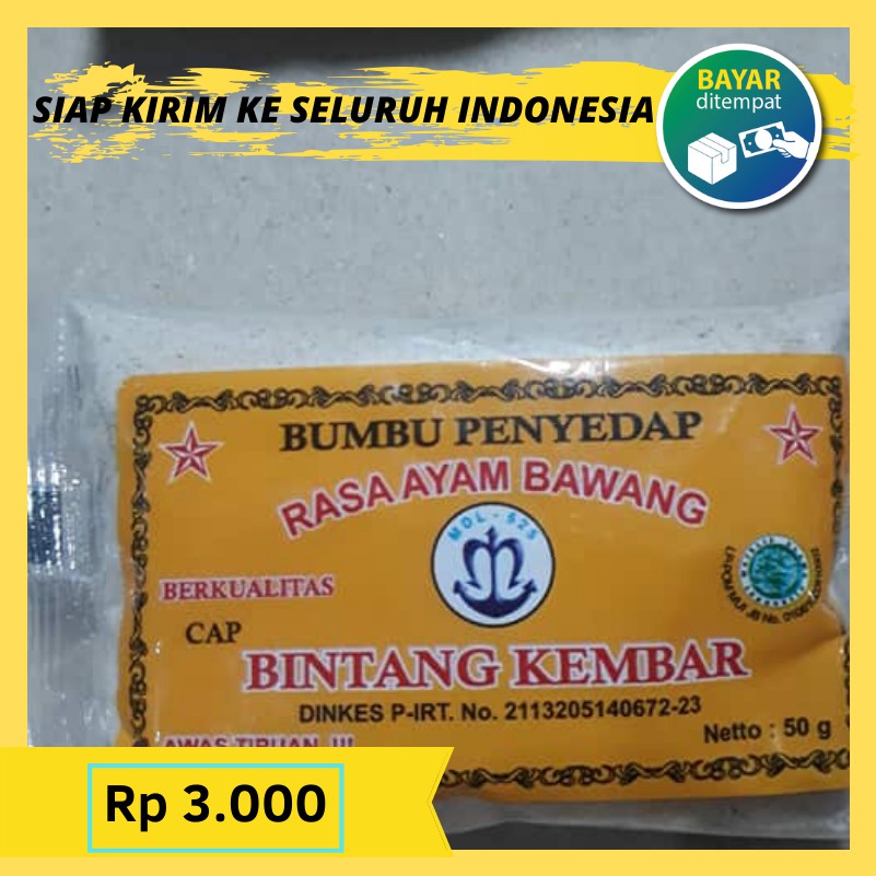 

ATOM BINTANG Rasa Ayam Bawang Bumbu Tabur Penyedap Rasa 50gram