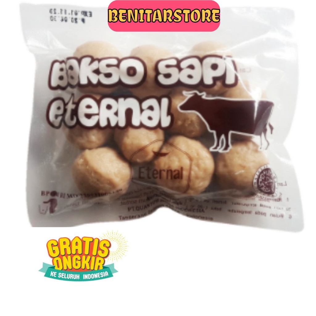 

[BENITARSTORE] Bakso Sapi Eternal Isi 10 100gr /Beef Meatball / Frozen Food