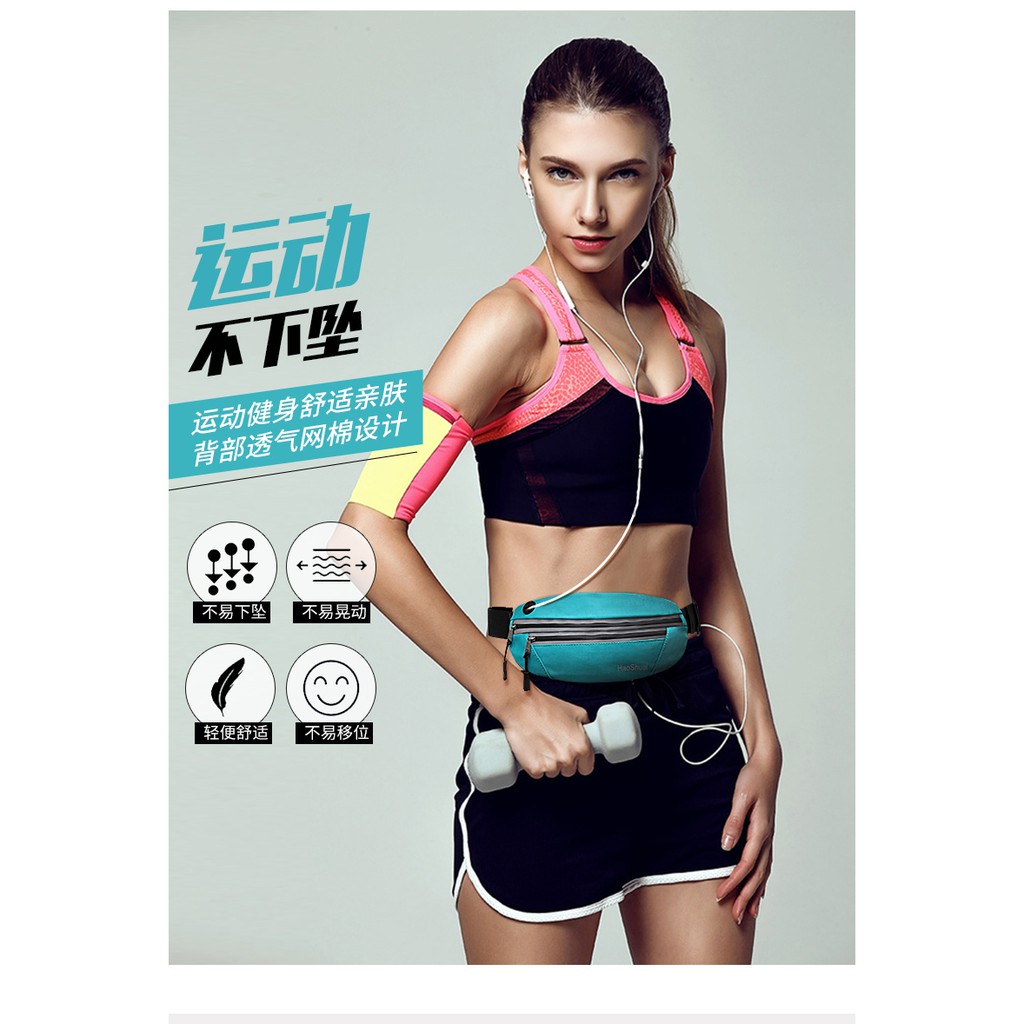 HAOSHUAI 1802 Tas Selempang Pria Wanita Waistbag Waterproof WATCHKITE WKOS