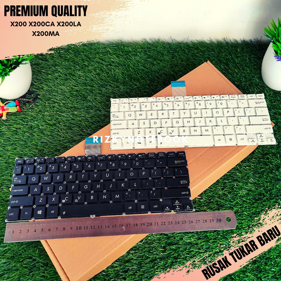 (ORI 100%) Keyboard Asus X200 X200CA X200LA X200MA hitam putih