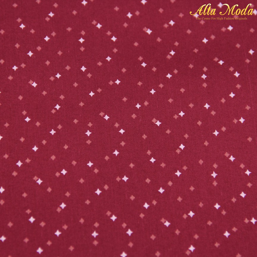 

Alta Moda Cotton Shirting Maroon Motif Bintang (1M)