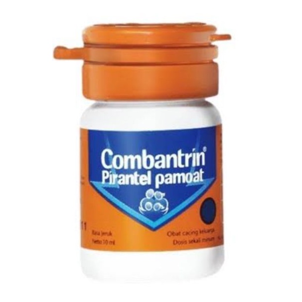 ORIGINAL COMBANTRIN OBAT CACING ANAK SIRUP 10 ML RASA JERUK 125 MG