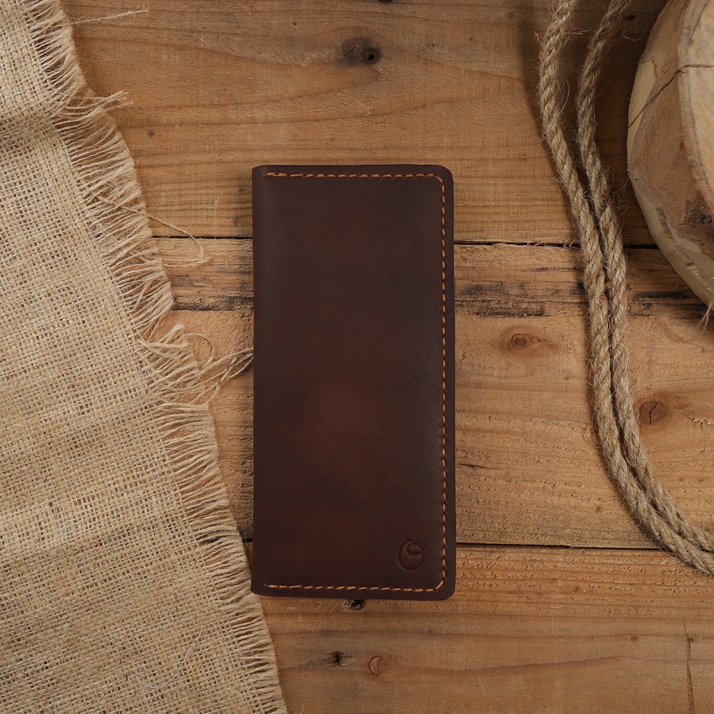 Dompet Panjang Kulit Asli Crazy Horse Seri ARCHER in ALL COLORS - Genuine Leather Phone Wallet