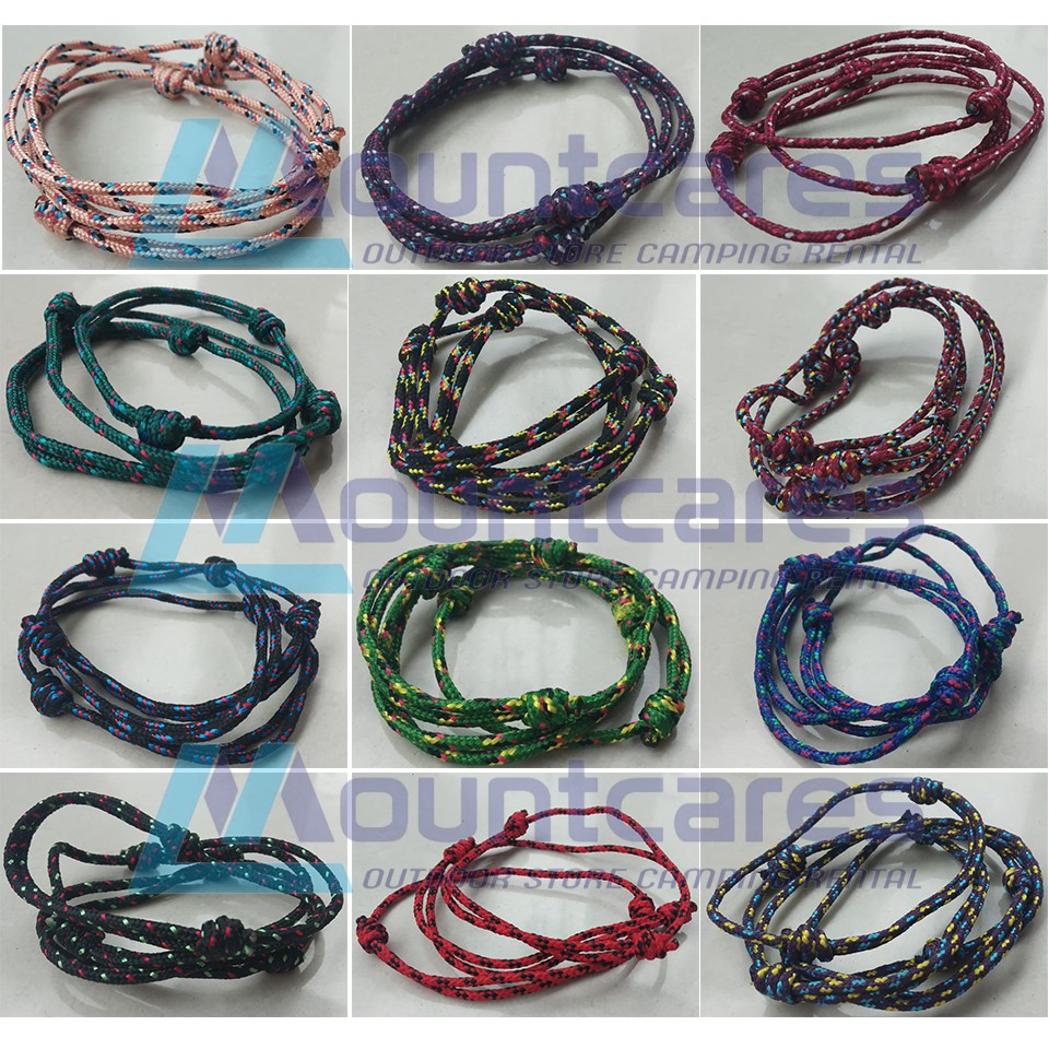 Grosir Gelang prusik 1KG MUAT 185pcs Asesoris Gelang pendaki Wristband Gelang tangan Gelang etnik