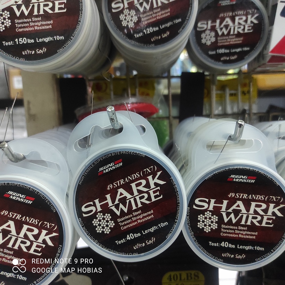 Senar Pancing Neklin 7x7 10m Shark Wire