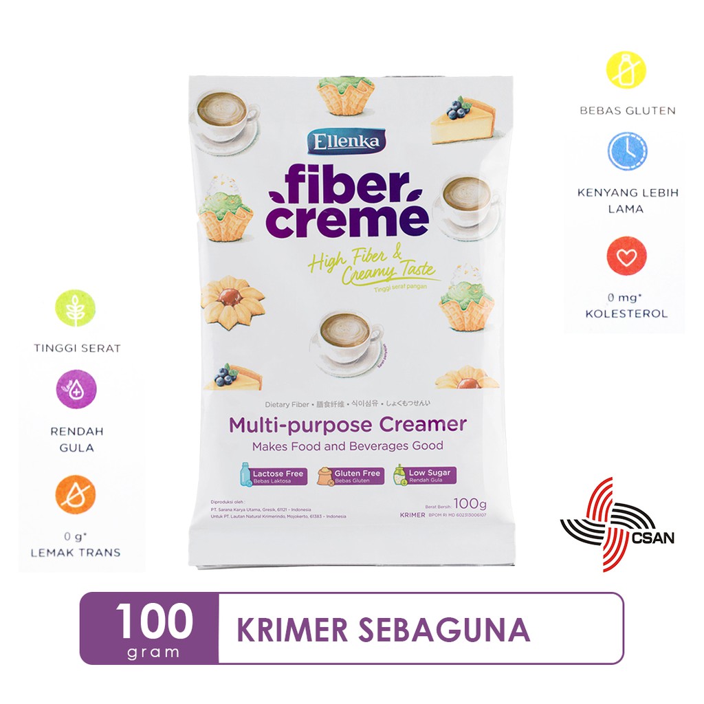 

[Satuan / Pcs] Fiber Creme 100 gram - Krimer Serbaguna Pengganti Santan