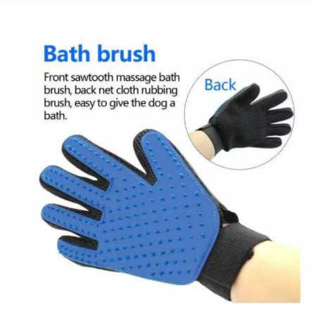 True Touch Pet Glove / Sarung Tangan Pemijat Perapi Bulu Anjing &amp; Kucing