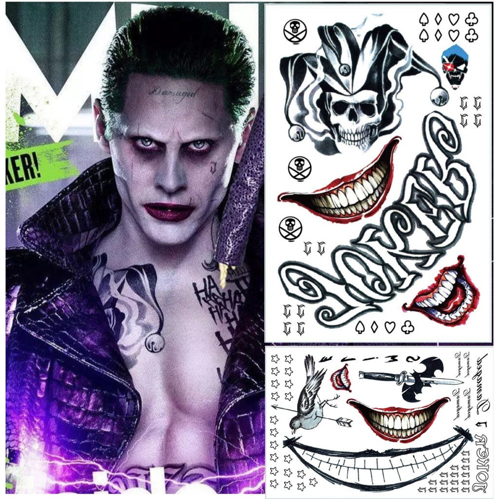 Tatto Temporary JOKER ukuran 20×30cm